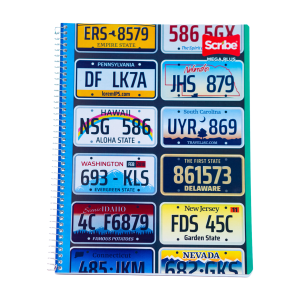 CUADERNO PROF. MEGA SCRIBE 7513 C/7MM ESP. 100H. C.(36)