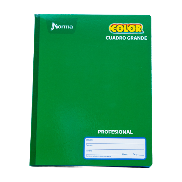 CUADERNO PROF. COLOR NORMA 581281 C/7MM COS. 100H. C(30)